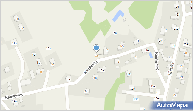 Zwonowice, Kamieniec, 7a, mapa Zwonowice