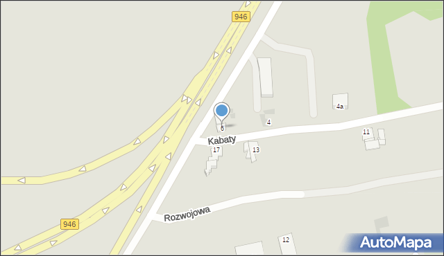 Żywiec, Kabaty, 6, mapa Żywiec