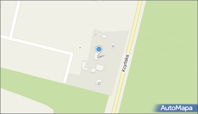 Paterek, Kcyńska, 21a, mapa Paterek
