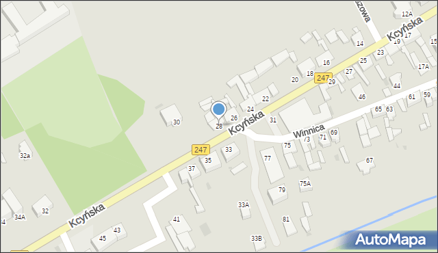 Szubin, Kcyńska, 28, mapa Szubin