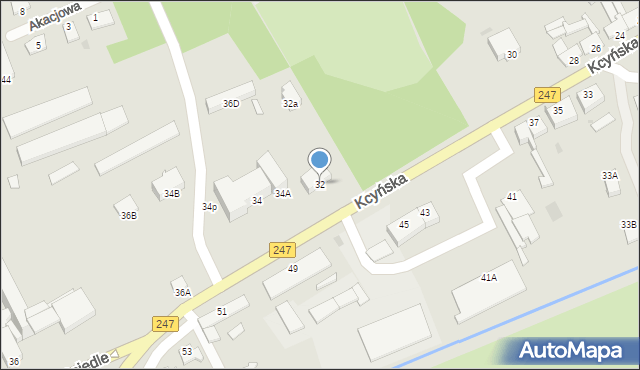 Szubin, Kcyńska, 32, mapa Szubin