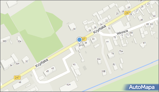 Szubin, Kcyńska, 37, mapa Szubin