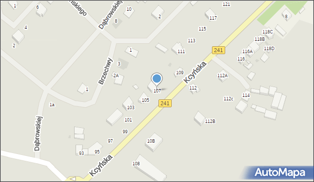 Wągrowiec, Kcyńska, 107, mapa Wągrowiec