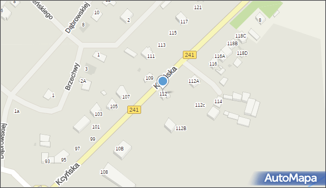 Wągrowiec, Kcyńska, 112, mapa Wągrowiec