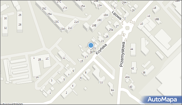 Wągrowiec, Kcyńska, 19, mapa Wągrowiec