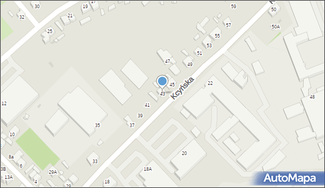 Wągrowiec, Kcyńska, 43, mapa Wągrowiec