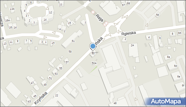 Wągrowiec, Kcyńska, 50, mapa Wągrowiec