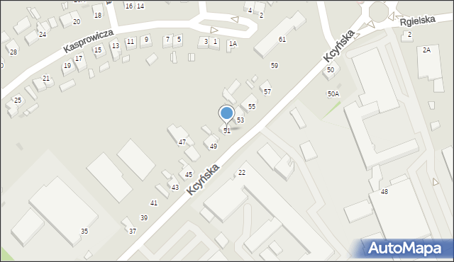 Wągrowiec, Kcyńska, 51, mapa Wągrowiec