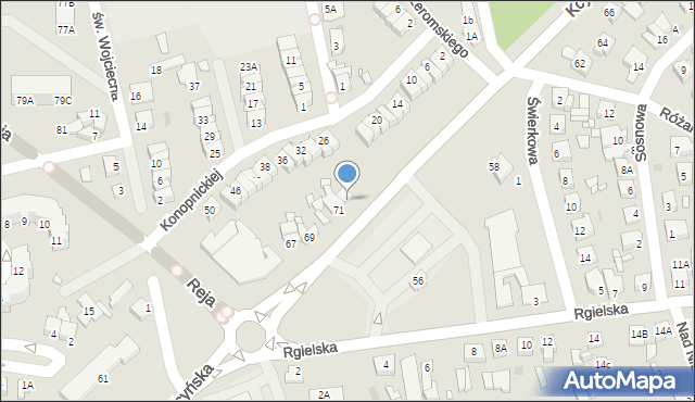 Wągrowiec, Kcyńska, 73, mapa Wągrowiec