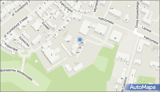 Bartoszyce, Kętrzyńska, 16D, mapa Bartoszyce