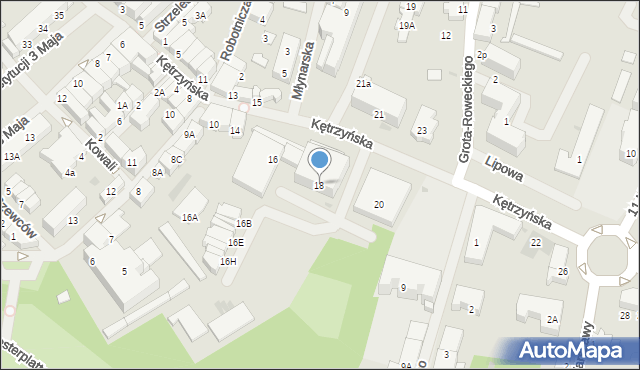 Bartoszyce, Kętrzyńska, 18, mapa Bartoszyce