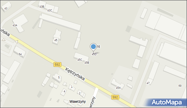 Bartoszyce, Kętrzyńska, 45D, mapa Bartoszyce