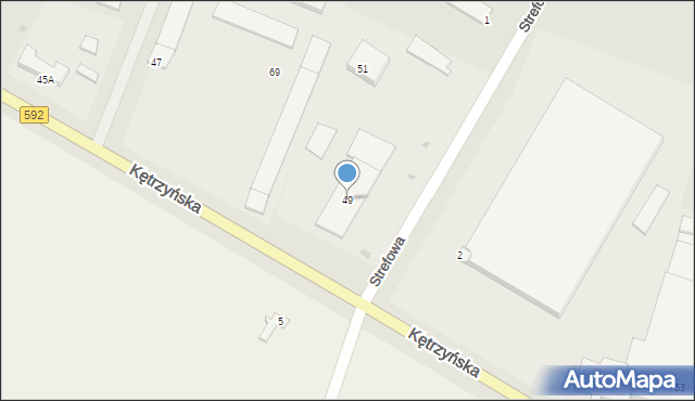 Bartoszyce, Kętrzyńska, 49, mapa Bartoszyce