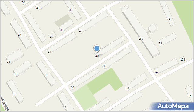 Bemowo Piskie, Kętrzyńskiego Wojciecha, 40, mapa Bemowo Piskie