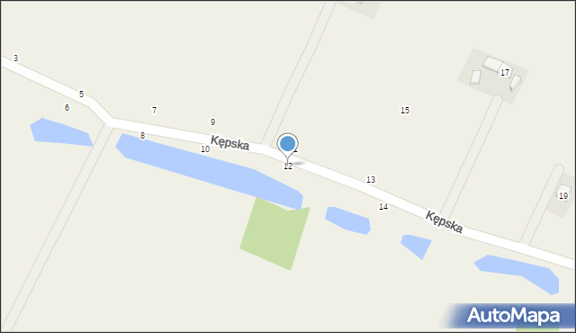 Białobrzegi, Kępska, 12, mapa Białobrzegi