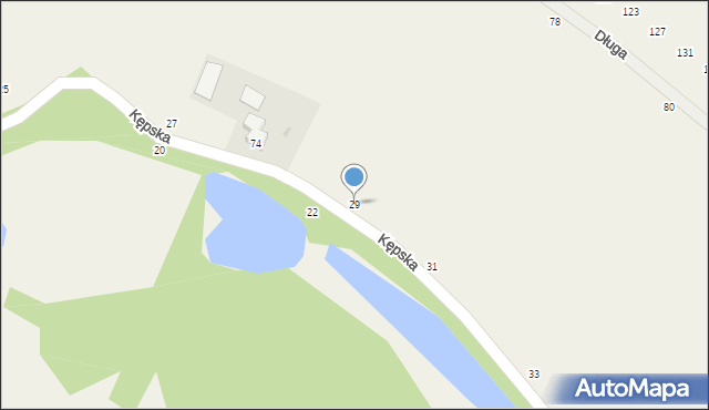 Białobrzegi, Kępska, 29, mapa Białobrzegi