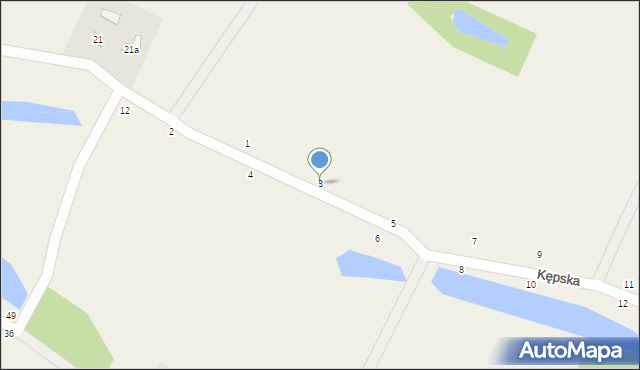 Białobrzegi, Kępska, 3, mapa Białobrzegi