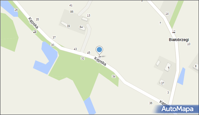 Białobrzegi, Kępska, 47, mapa Białobrzegi
