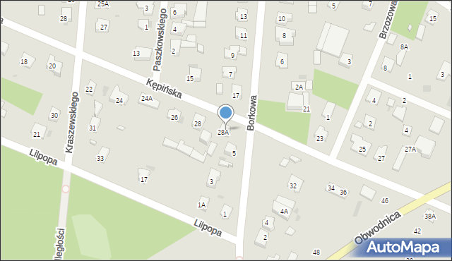 Brwinów, Kępińska, 30, mapa Brwinów