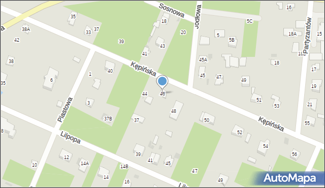 Brwinów, Kępińska, 46, mapa Brwinów