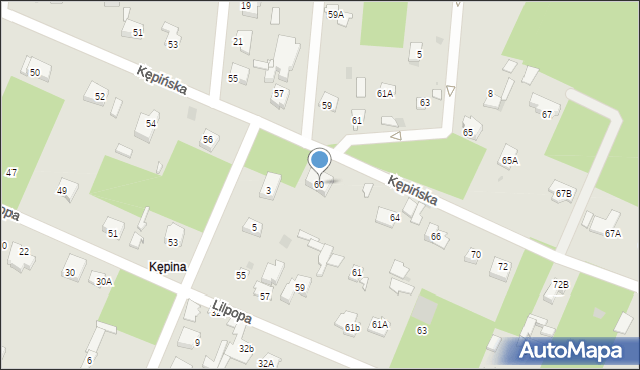 Brwinów, Kępińska, 60, mapa Brwinów