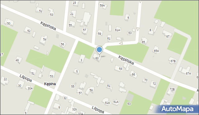 Brwinów, Kępińska, 62, mapa Brwinów