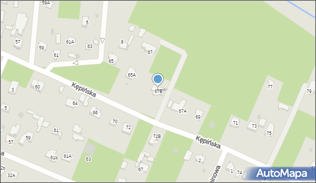 Brwinów, Kępińska, 67B, mapa Brwinów