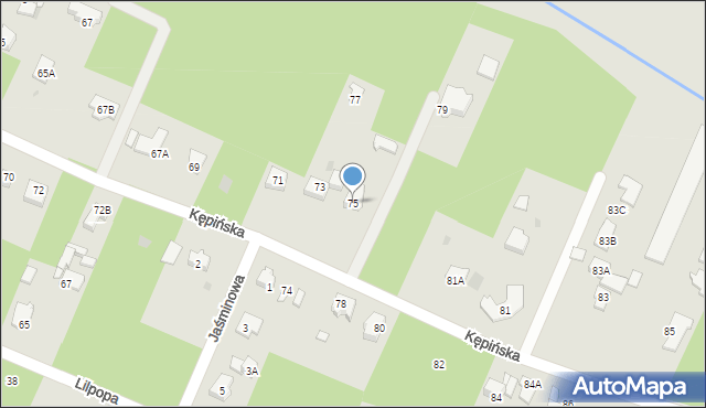Brwinów, Kępińska, 75, mapa Brwinów