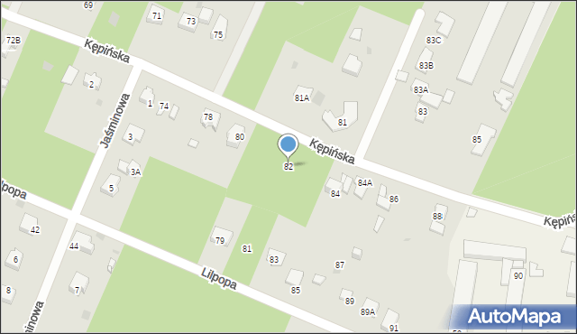 Brwinów, Kępińska, 82, mapa Brwinów