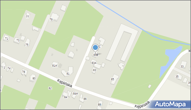 Brwinów, Kępińska, 83B, mapa Brwinów