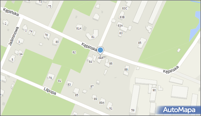 Brwinów, Kępińska, 84A, mapa Brwinów