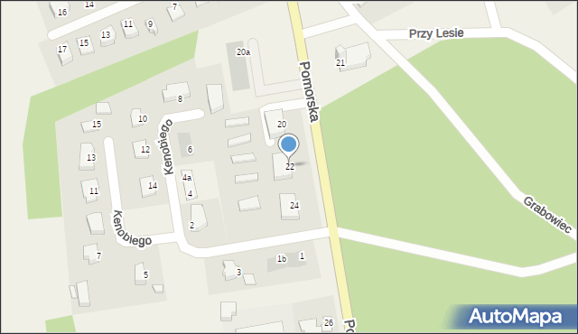 Grabowiec, Kenobiego Obi-Wana, 22, mapa Grabowiec