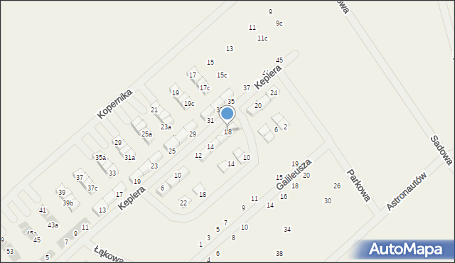 Gwiazdowo, Keplera Jana, 18, mapa Gwiazdowo