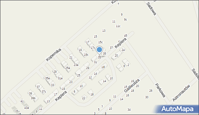 Gwiazdowo, Keplera Jana, 33, mapa Gwiazdowo