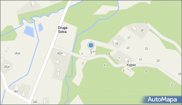 Izdebnik, Kępki, 3, mapa Izdebnik