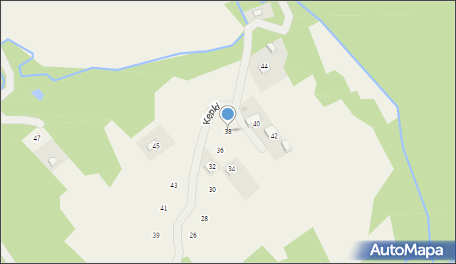 Izdebnik, Kępki, 38, mapa Izdebnik