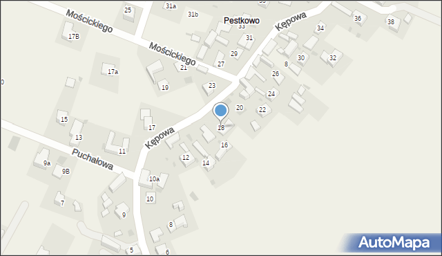 Jabłonka, Kępowa, 18, mapa Jabłonka