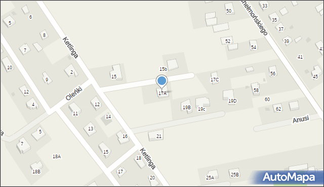 Jaktorów, Ketlinga, 17A, mapa Jaktorów