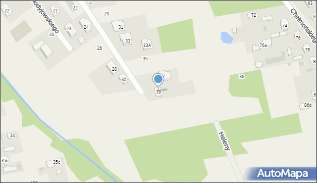 Jaktorów, Ketlinga, 39, mapa Jaktorów