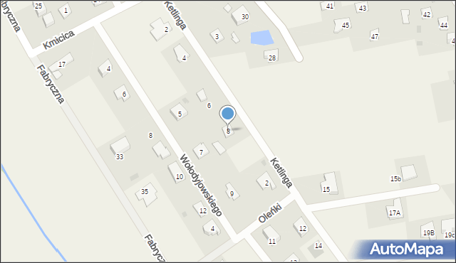 Jaktorów, Ketlinga, 8, mapa Jaktorów