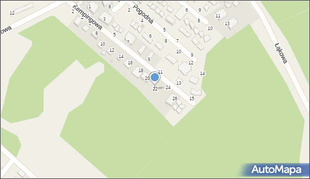 Jarosławiec, Kempingowa, 22, mapa Jarosławiec