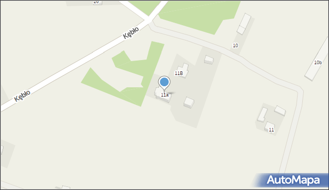 Kębło, Kębło, 11a, mapa Kębło