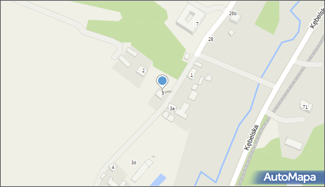 Kębło, Kębło, 3, mapa Kębło