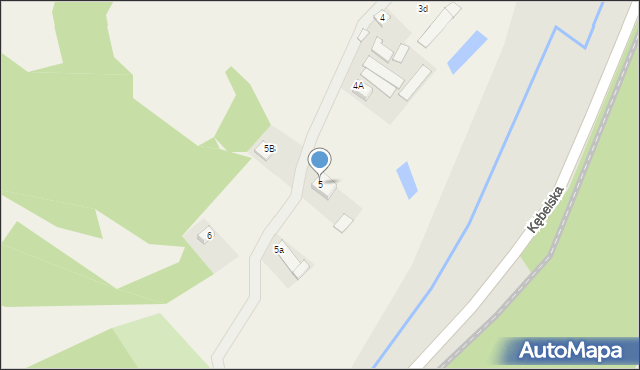 Kębło, Kębło, 5, mapa Kębło