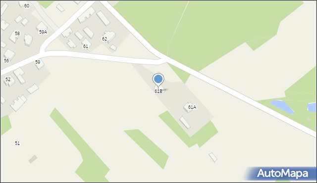 Kębłów, Kębłów, 61B, mapa Kębłów