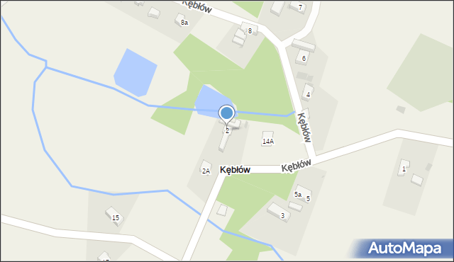 Kębłów, Kębłów, 2, mapa Kębłów