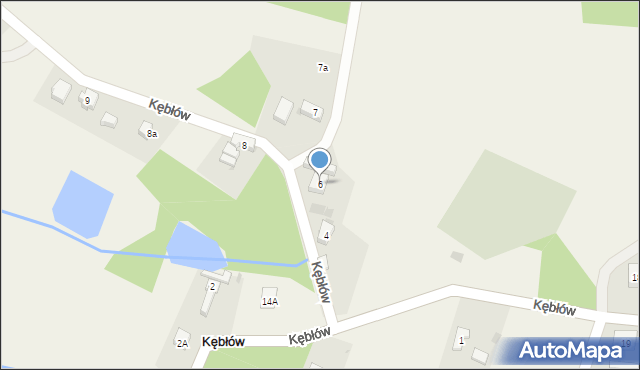 Kębłów, Kębłów, 6, mapa Kębłów