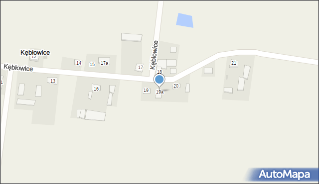 Kębłowice, Kębłowice, 19a, mapa Kębłowice