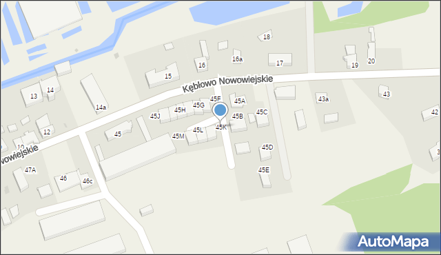 Kębłowo Nowowiejskie, Kębłowo Nowowiejskie, 45K, mapa Kębłowo Nowowiejskie