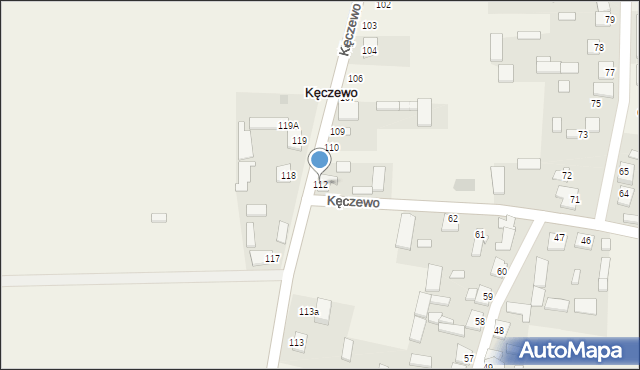 Kęczewo, Kęczewo, 112, mapa Kęczewo